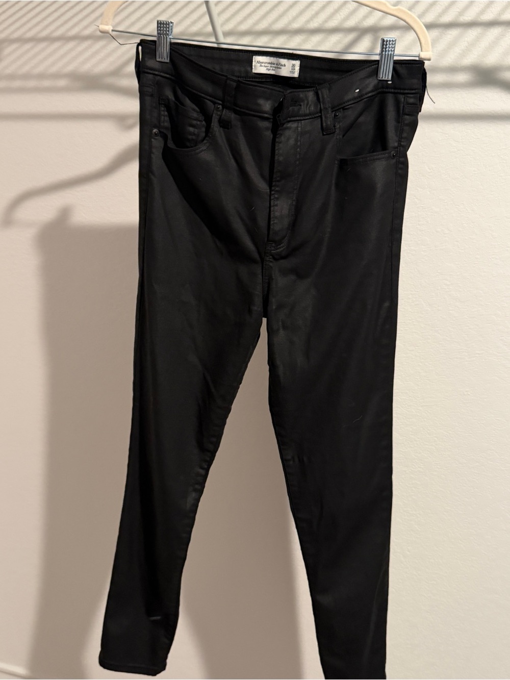 Abercrombie Black shine Skinny Jeans